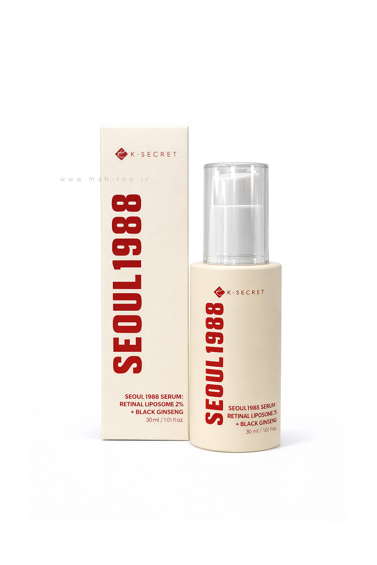 سرم رتینال لیپوزوم ۲٪ + عصاره جنسینگ سیاه سئول۱۹۸۸ K-SECRET