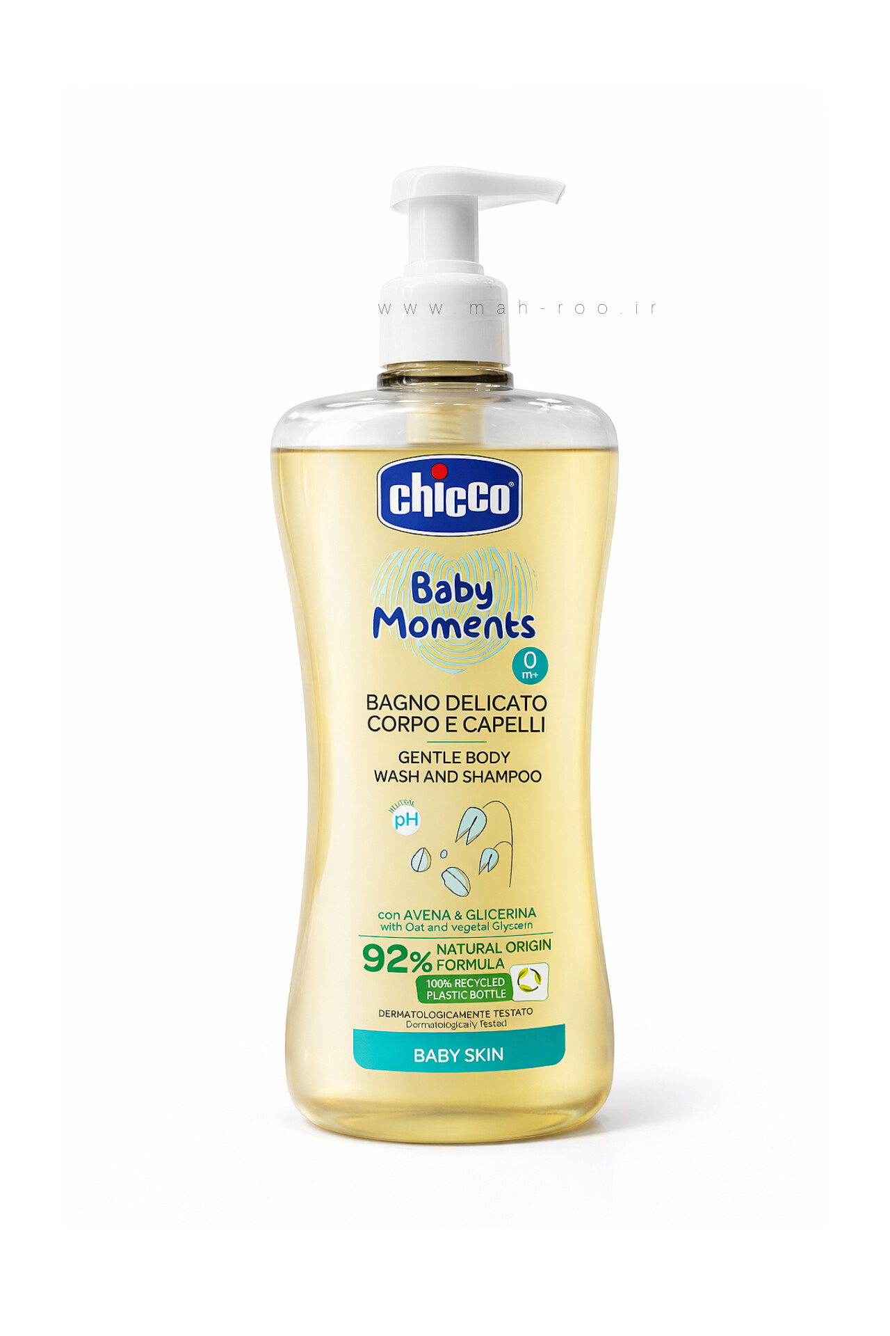 شامپو کودک سر و بدن ملایم چیکو 500 میل