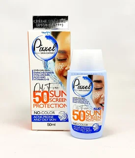 کرم ضد آفتاب پیکسل SPF50 پوست چرب بی رنگ