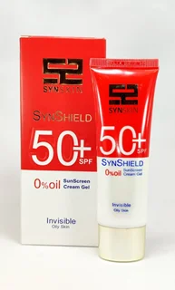 ژل کرم ضد آفتاب بیرنگ فاقد چربی ساین شیلد +SPF50 ساین اسکین